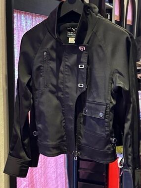 😍💕Salvatore Ferragamo Black Bomber Jacket